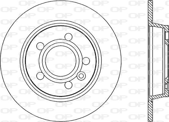 OPEN PARTS Тормозной диск BDR1677.10